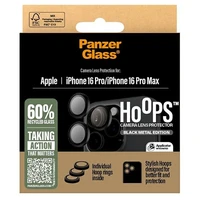PanzerGlass Hoops Lens Protector for iPhone 16 Pro / 16 Pro Max - Black