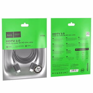 Kabelis Hoco US08 HDMI to HDMI 2.0m juodas