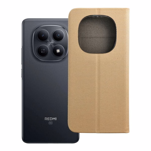 SENSITIVE knygutės dėklas XIAOMI Redmi Note 15 5G auksinis