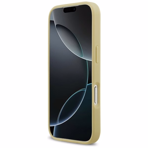 Guess Rhinestone Triangle Logo dėklas telefonui iPhone 17 Pro - auksinė