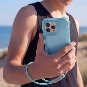 Safepop dėklas su dirželiu skirtas Samsung Galaxy A36 5G / A56 5G / A37 5G mėlynas