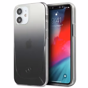 Mercedes Transparent Line чехол для iPhone 12 mini - чёрный