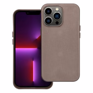 Case for iPhone 13 PRO Woven Mag Cover compatible with MagSafe light brown