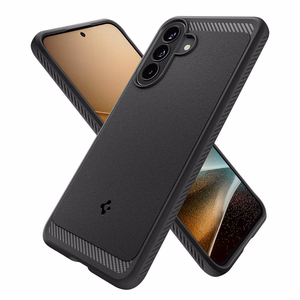 Spigen Rugged Armor dėklas Galaxy A57 5G matinis juodas