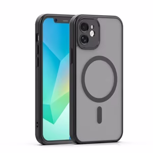 Mag Matt dėklas iPhone 12 6,1" juodas