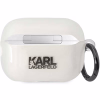 Karl Lagerfeld KLAP2HNCHTCT AirPods Pro 2 dėklas permatomas Ikonik Choupette
