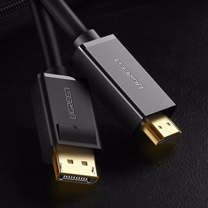 Ugreen vienkryptis DisplayPort į HDMI laidas 4K 30Hz 32 AWG 1.5m juodas (DP101 10239)