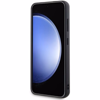 Karl Lagerfeld su kalnų krištolo metaliniu logotipu dėklas telefonui Samsung Galaxy S24 - juodas