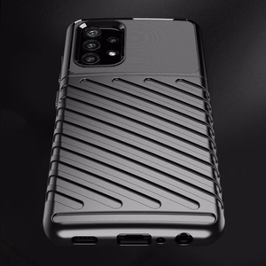 Thunder Case lankstus tvirtas tvirtas dėklas TPU dėklas telefonui Samsung Galaxy A72 4G mėlynas