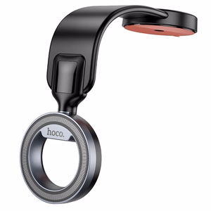 HOCO magnetinis automobilio laikiklis centrinei konsolei suderinamas su MagSafe H71 juodas metalinis pilkas