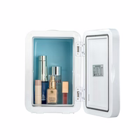 XO mini automobilinis šaldytuvas CZ015 baltas su veidrodiniu LED