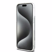 DKNY skystojo blizgučio didelio logotipo dėklas telefonui iPhone 14 Pro Max - juodas