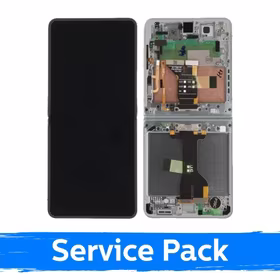 LCD ekranas suderinamas su Samsung F766 Z Flip7 (INNER) su rėmeliu / Mėtinis / (Service Pack)