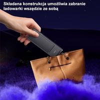 USAMS Belaidis įkroviklis su lempa 3in1 15W juodas CD181WXC01 (US-CD181)