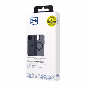 3mk Smoke dėklas telefonui Mag&Stand Apple iPhone 15 plus - juodas