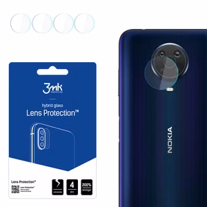 3MK FLEXIBLE GLASS LENS hibridinis stiklas NOKIA G20 skirtas 4 vnt. kamerai