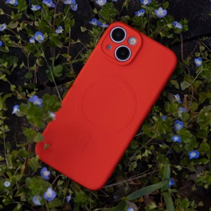 Telefono dėklas MagCase Silicone Samsung S921 S24 raudonas