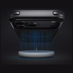 Uniq Keva Magclick Charging dėklas iPhone 18 Pro / 17 Pro – juodas