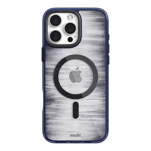 Moshi iGlaze MagSafe dėklas, skirtas iPhone 16 Pro, „Dusk Indigo“ spalvos