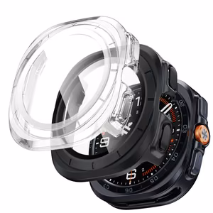 Tech-Protect Defense 2-Pack чехол для Samsung Galaxy Watch Ultra 47mm — прозрачный и матовый черный