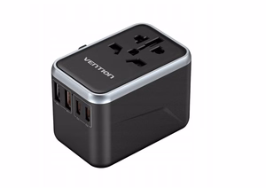 Vention 65 W GaN kelioninis adapteris ir įkroviklis 2x USB-A 2x USB-C