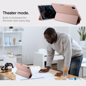 Spigen Urban Fit dėklas iPad Pro 11 colių 5 / 6 / 2024-2025 rožinis