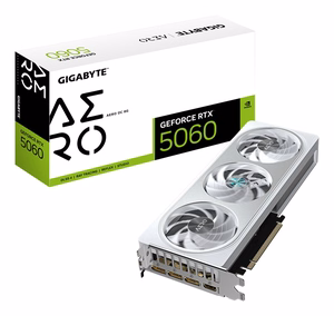 GIGABYTE GeForce RTX 5060 AERO OC 8G Vaizdo plokštė - 8GB GDDR7