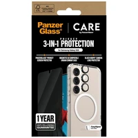 CARE by PanzerGlass Flagship 3in1 dėklas + privatumo stiklas + lęšis Samsung Galaxy S25