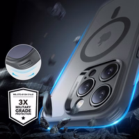 ESR Klasikinis Pro rinkinys Halolock Magnetinis dėklas telefonui iPhone 16 Pro Max (m) - pilkas (m)