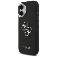 Guess Grained Big 4G Classic Logo dėklas telefonui iPhone 17 - juodas