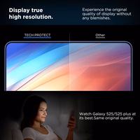 Tech-Protect Quick Set+ grūdintas stiklas Samsung Galaxy S25 - skaidrus