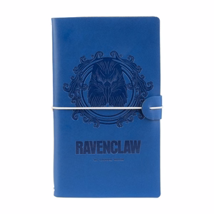 Harry Potter Ravenclaw kelioninė užrašų knygelė dirbtinės odos viršeliu, 12 × 19.5 cm, mėlyna