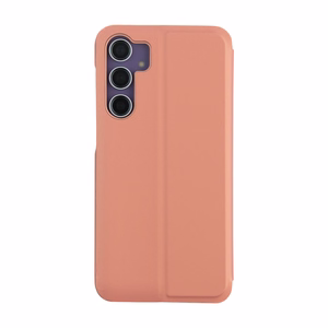 Sulankstomas veidrodinis dėklas, skirtas "Samsung Galaxy S23 FE", rožinės spalvos