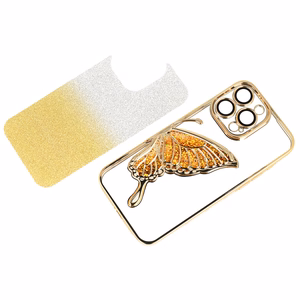 Tel Protect Butterfly vandens dėklas telefonui Iphone 14 auksinis