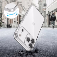 Tech-Protect FlexAir dėklas telefonui iPhone 17 Pro - skaidrus