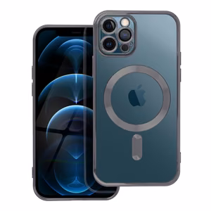 Case for iPhone 12 Pro Electro Mag Cover compatible with MagSafe black