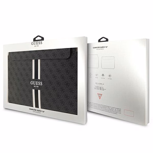 Guess 4G Printed Stripes cover for a 16" laptop - black