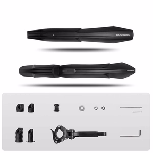 Rockbros FK-880 priekinis ir galinis dviračio purvasaugiai 24" dviračiams - juodi