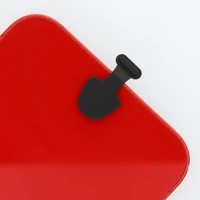 USB-C įkrovimo lizdo dangtelis su laikikliu juodas