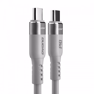 USB Laidas Dudao LC5MAX pilkas Type-C / Type-C 100cm