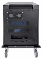 Manhattan 180948 nešiojamų įrenginių tvarkymo vežimėlis / spinta Nešiojamų įrenginių valdymo vežimėlis Juoda