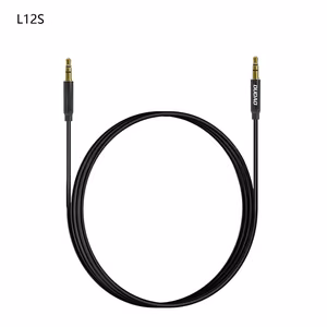 Dudao L12S AUX kabelis mini lizdas 3.5mm 1m 3 kontaktų stereo - juodas