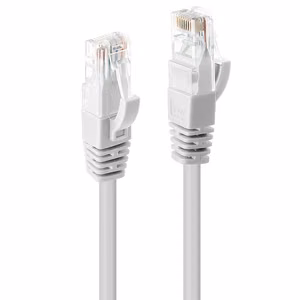 Lindy CAT6 U/UTP tinklo laidas 0.5m baltas