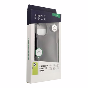 ROAR dėklas telefonui RAINBOW BUMPER skirtas iPhone 15 juodas