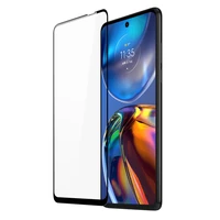 Dux Ducis 10D Apsauginis stiklas 9H viso ekrano su rėmu, derinamas su dėklu Motorola Moto E32, juodos spalvos