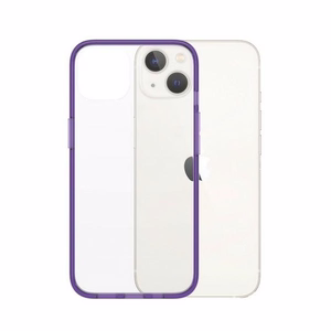 PanzerGlass ClearCase antibakterinis dėklas telefonui su Military Grade sertifikatu iPhone 13 / 14 / 15 - permatomas violetinis