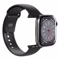 Puro Icon silikoninis dirželis Apple Watch 38/40/41 mm - juodas (2 vnt.)