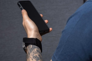 FORCELL F-DESIGN FA05 nailoninis dirželis APPLE Watch 38 / 40 / 41 mm juodas