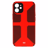 TEL PROTECT Grip dėklas telefonui Iphone 12 raudonas