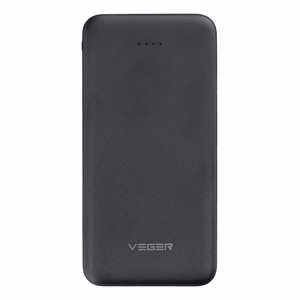 VEGER išorinė baterija 10000 mAh 2A A10 (W1065) juoda